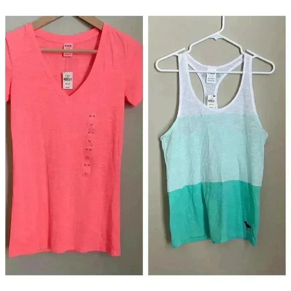 PINK Victoria's Secret Top Bundle (2) Size XS - Picture 1 of 15